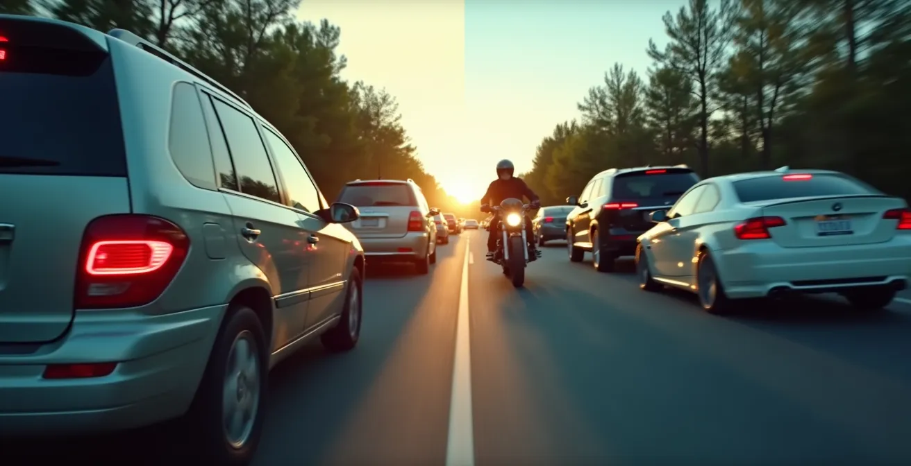 Vergleich der Fahrzeiten zwischen Motorrad und Auto im Schweizer Berufsverkehr