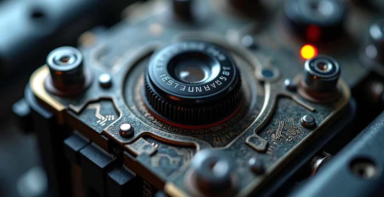 Detailaufnahme eines Motorrad-Steuergeräts während technischer Anpassung