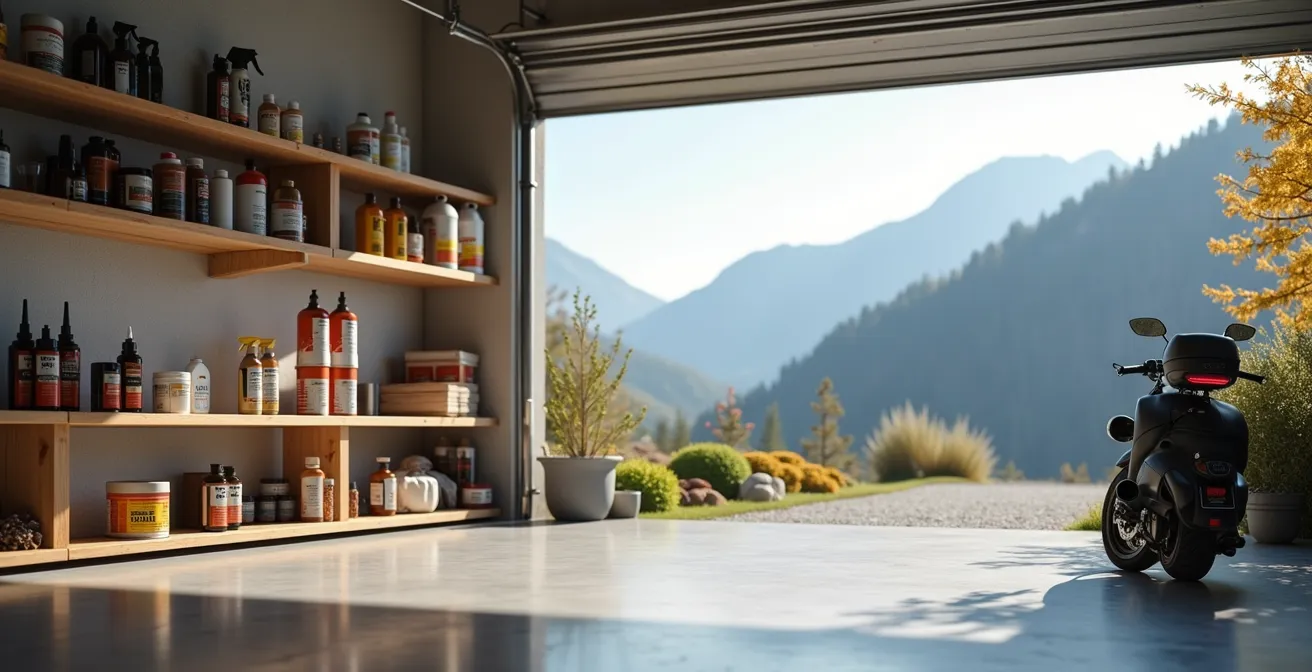 Professionelles Motorrad-Pflegeset für alle vier Jahreszeiten in der Schweiz